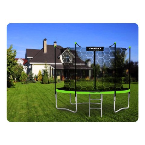 Trampolina ogrodowa 8ft/252cm z siatką wewnętrzną i drabinką Neo-Sport Neo-Sport Trampolina ogrodowa 8ft/252cm z siatką wewnętrzną i drabinką Neo-Sport Neo-Sport