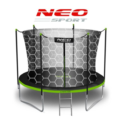 Trampolina ogrodowa 8ft/252cm z siatką wewnętrzną i drabinką Neo-Sport Neo-Sport Trampolina ogrodowa 8ft/252cm z siatką wewnętrzną i drabinką Neo-Sport Neo-Sport