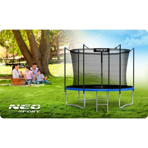 Trampolina ogrodowa 8ft/252cm z siatką wewnętrzną i drabinką Neo-Sport Neo-Sport Trampolina ogrodowa 8ft/252cm z siatką wewnętrzną i drabinką Neo-Sport Neo-Sport