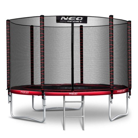 Trampolina ogrodowa 8ft/252cm z siatką zewnętrzną i drabinką Neo-Sport Neo-Sport Trampolina ogrodowa 8ft/252cm z siatką zewnętrzną i drabinką Neo-Sport Neo-Sport