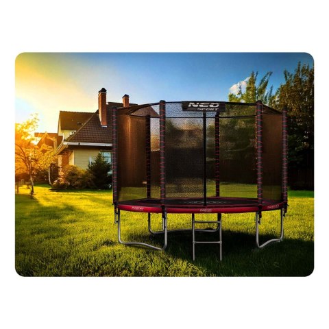 Trampolina ogrodowa 8ft/252cm z siatką zewnętrzną i drabinką Neo-Sport Neo-Sport Trampolina ogrodowa 8ft/252cm z siatką zewnętrzną i drabinką Neo-Sport Neo-Sport