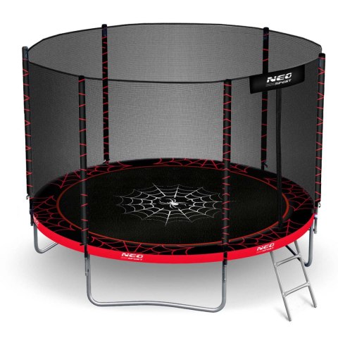 Trampolina ogrodowa 8ft/252cm z siatką zewnętrzną i drabinką Neo-Sport Neo-Sport Trampolina ogrodowa 8ft/252cm z siatką zewnętrzną i drabinką Neo-Sport Neo-Sport