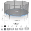 Trampolina ogrodowa 8ft/252cm z siatką zewnętrzną i drabinką Neo-Sport Neo-Sport