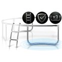 Trampolina ogrodowa 8ft/252cm z siatką zewnętrzną i drabinką Neo-Sport Neo-Sport