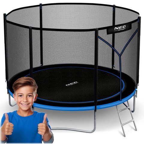 Trampolina ogrodowa 8ft/252cm z siatką zewnętrzną i drabinką Neo-Sport Neo-Sport Trampolina ogrodowa 8ft/252cm z siatką zewnętrzną i drabinką Neo-Sport Neo-Sport