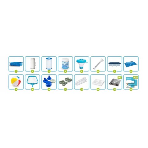 Basen ogrodowy stelażowy 260 x 160 x 65 cm zestaw 15w1 INTEX 28271 INTEX Basen ogrodowy stelażowy 260 x 160 x 65 cm zestaw 15w1 INTEX 28271 INTEX