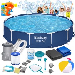 Basen ogrodowy stelażowy 366 x 76 cm 16w1 Bestway 56681 Bestway