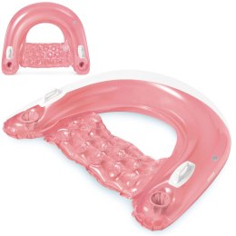 Fotel do pływania z uchwytami 147 x 99 cm różowy INTEX 58859 INTEX