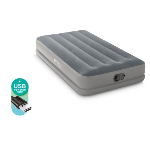 Materac dmuchany 191x 99x30cm z wbudowaną pompką elektryczną INTEX 64112 INTEX Materac dmuchany 191x 99x30cm z wbudowaną pompką elektryczną INTEX 64112 INTEX