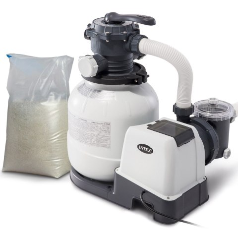 Pompa filtrująca piaskowa 7900 l/h INTEX 26646 + piasek 25 kg INTEX Pompa filtrująca piaskowa 7900 l/h INTEX 26646 + piasek 25 kg INTEX
