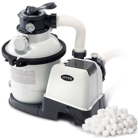 Pompa filtrująca piaskowa + kulki filtracyjne 5700 l/h INTEX 26644 INTEX Pompa filtrująca piaskowa + kulki filtracyjne 5700 l/h INTEX 26644 INTEX
