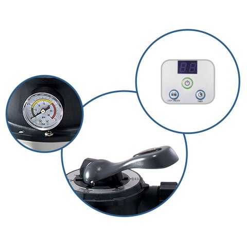 Pompa filtrująca piaskowa + kulki filtracyjne 5700 l/h INTEX 26644 INTEX Pompa filtrująca piaskowa + kulki filtracyjne 5700 l/h INTEX 26644 INTEX