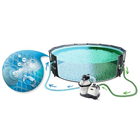 Pompa filtrująca piaskowa + kulki filtracyjne 5700 l/h INTEX 26644 INTEX Pompa filtrująca piaskowa + kulki filtracyjne 5700 l/h INTEX 26644 INTEX