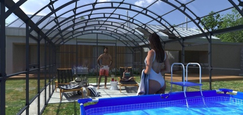 Zadaszenie basenowe Aquanic 5M PRO 5x4 – 2 mm lity Zadaszenie basenowe Aquanic 5M PRO 5x4 – 2 mm lity
