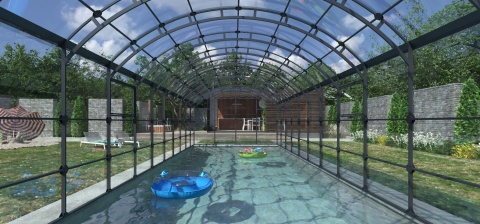 Zadaszenie basenowe Aquanic 5M PRO 5x4 – 2 mm lity Zadaszenie basenowe Aquanic 5M PRO 5x4 – 2 mm lity